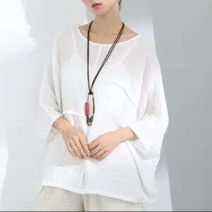 Large Safety Pin Statement Necklace Bohemian Boho Unisex